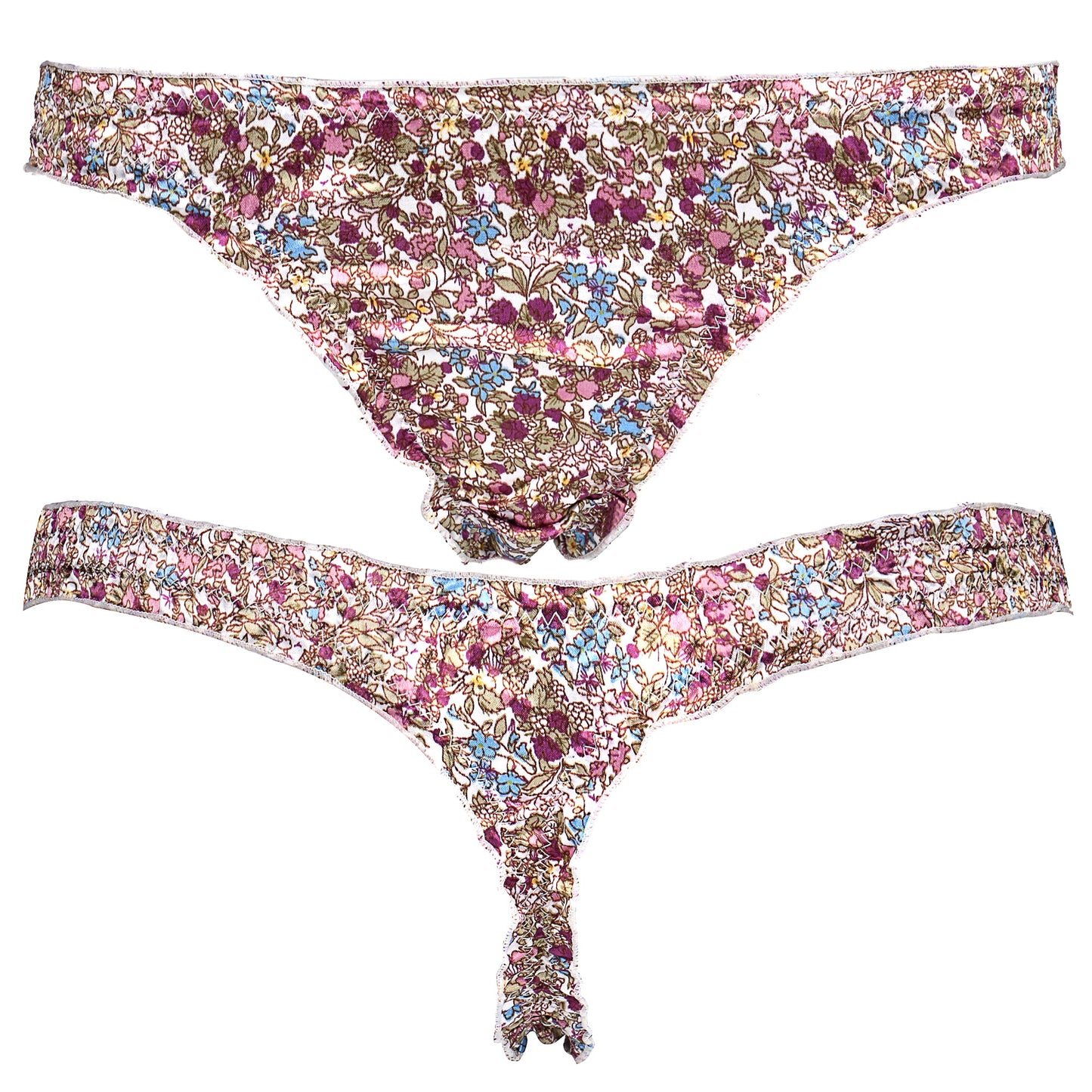 Sexy Comfy Women's Satin Thong Panties Strings Underwear