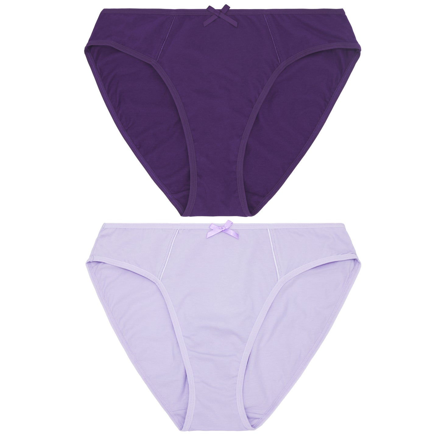 Women's 100% Cotton Bikini Briefs High Waist Underwear Panties