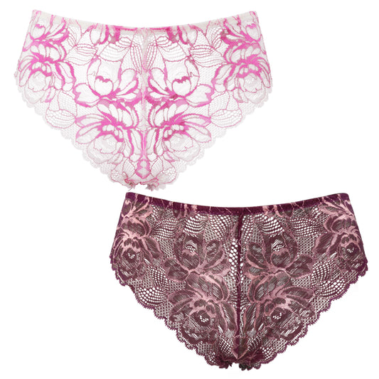 Women's Comfort Lace Tanga Hipster Boyshorts Panties