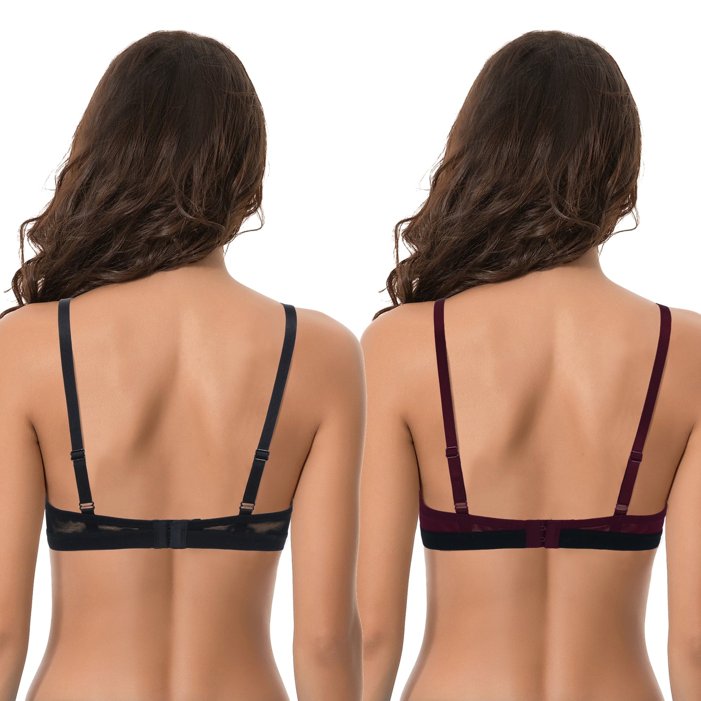 Women's Plus Size Add 1 and a half Cup Push Up Underwire Lace Bras