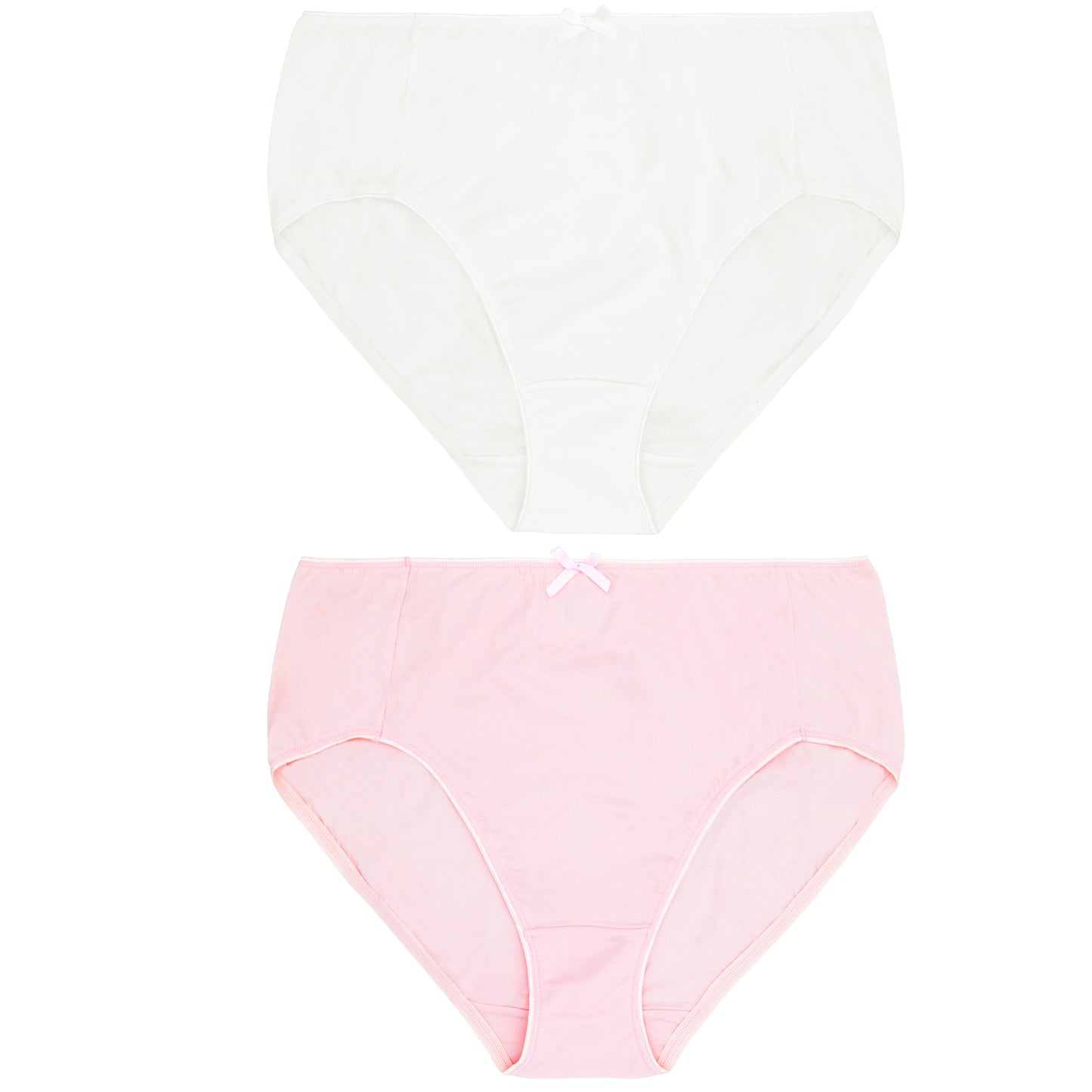 Women's Plus Size 100% Cotton High Waist Briefs Panties Underwear