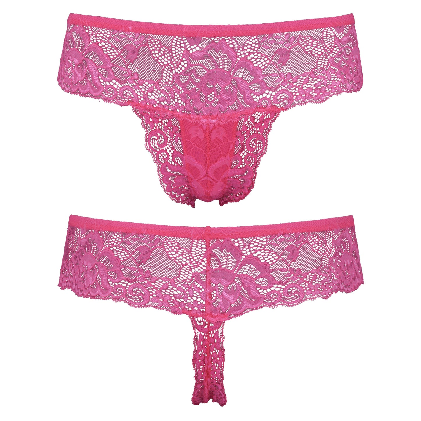 Women's Low Rise Sexy Sheer Lace Thongs Panties