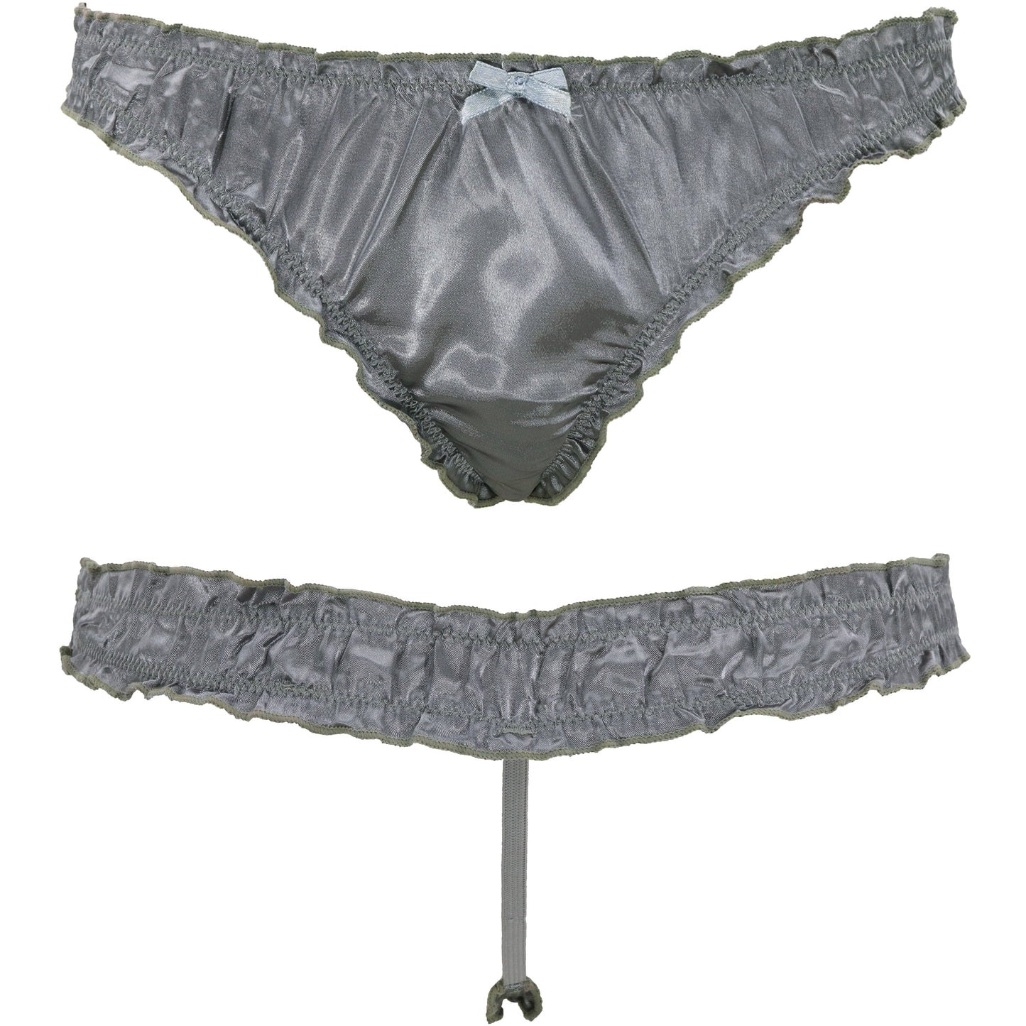 Sexy Comfy Women's Satin Thong Panties Strings Underwear