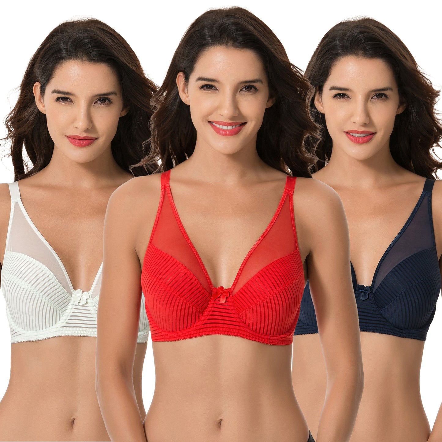 Women's Plus Size Minimizer Unlined Underwire Full Coverage Bra