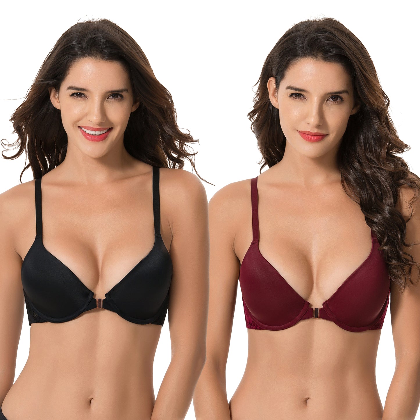Women's Plus Size Full Coverage Underwire Front Close Bras