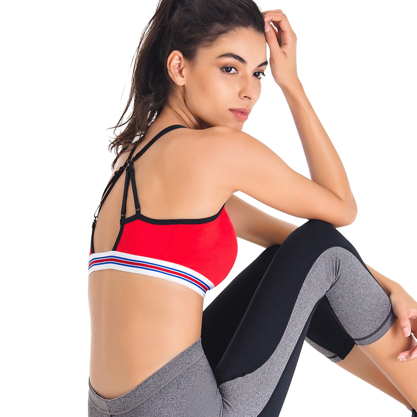 Women's Sports Bras - Padded Yoga Bra Medium Support Workout Activewear Workout Clothes