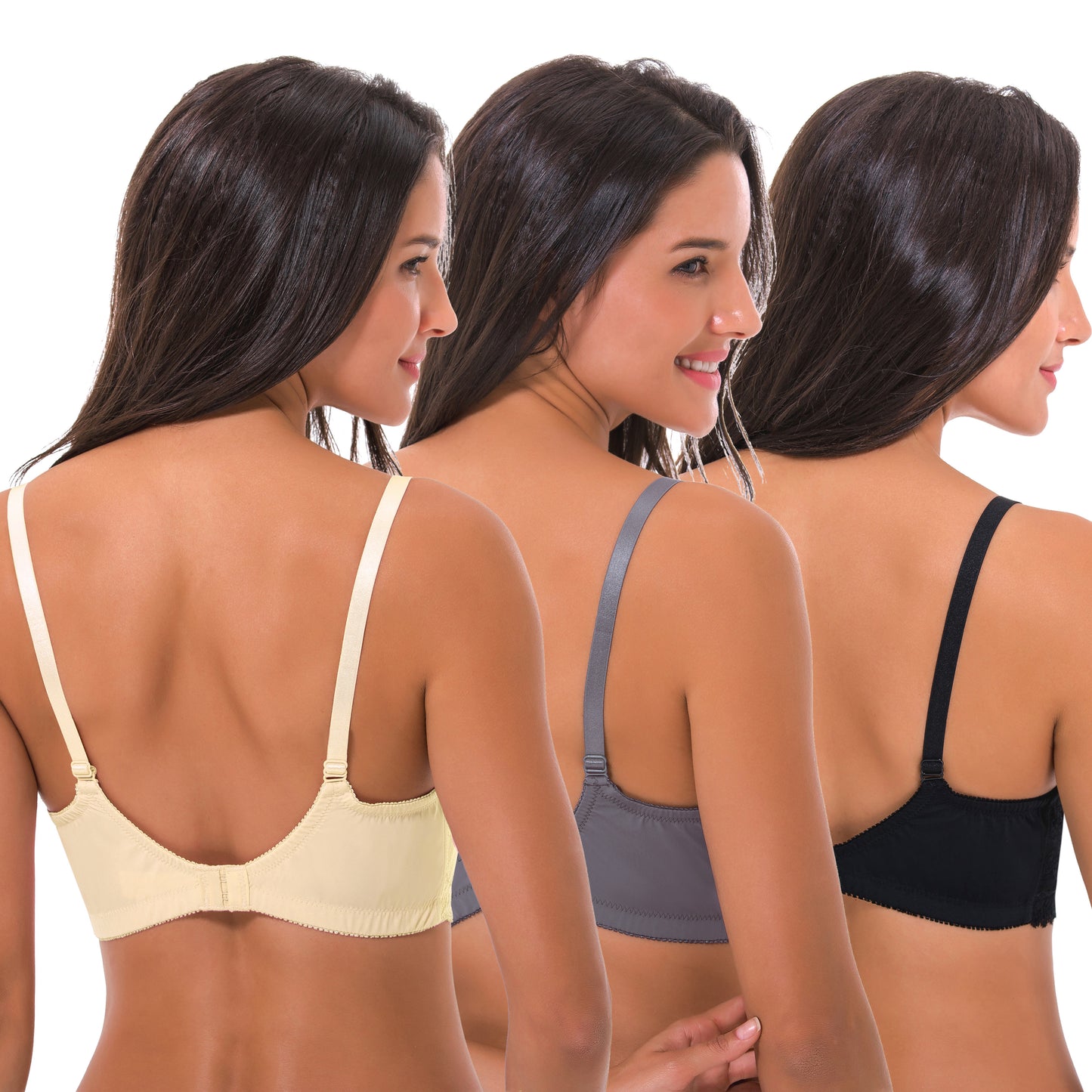 Women's Nursing Plus Size Wirefree Unlined Maternity Lace Trim Bra