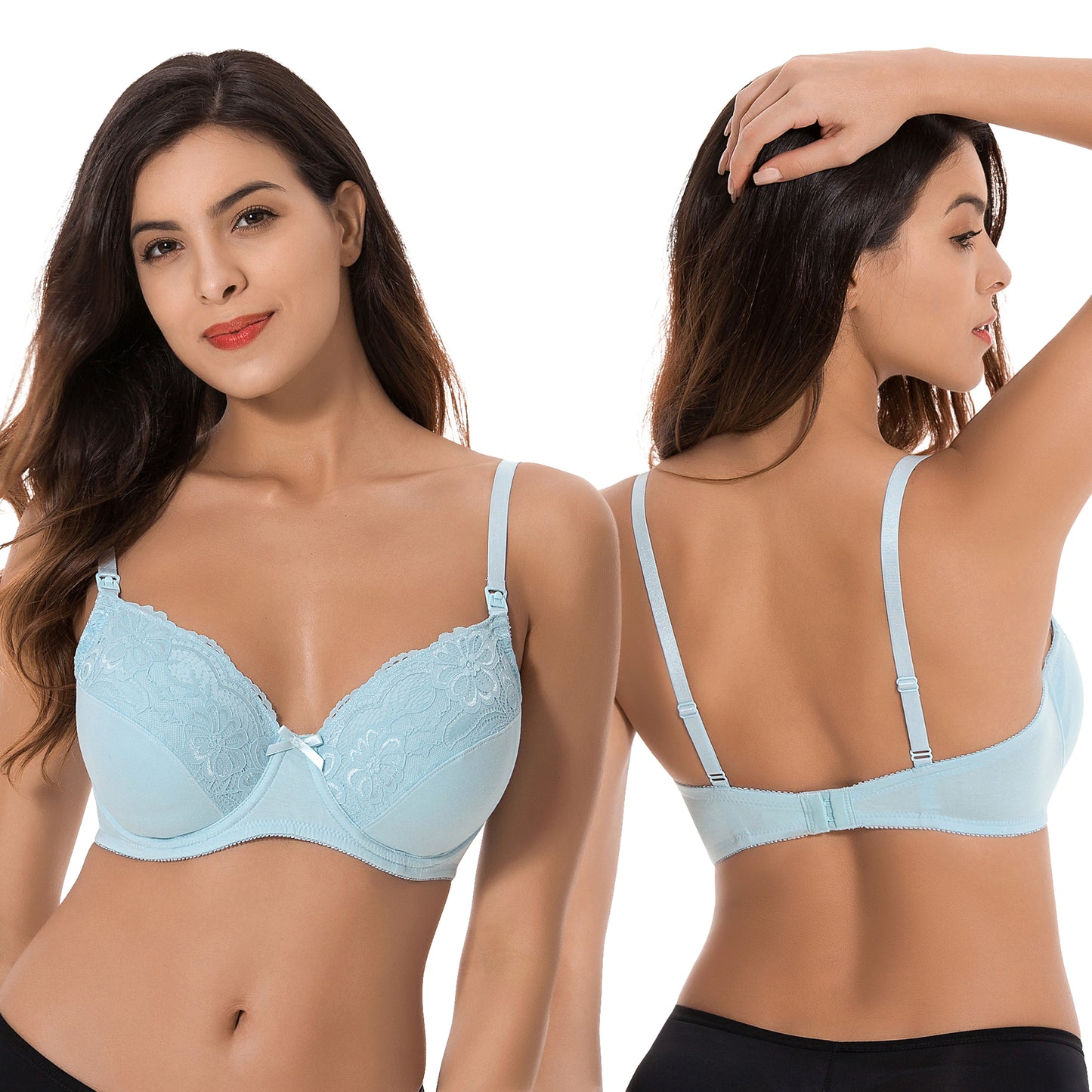 Plus Size Nursing Underwire Bra with drop-down cups (Pack of 3)