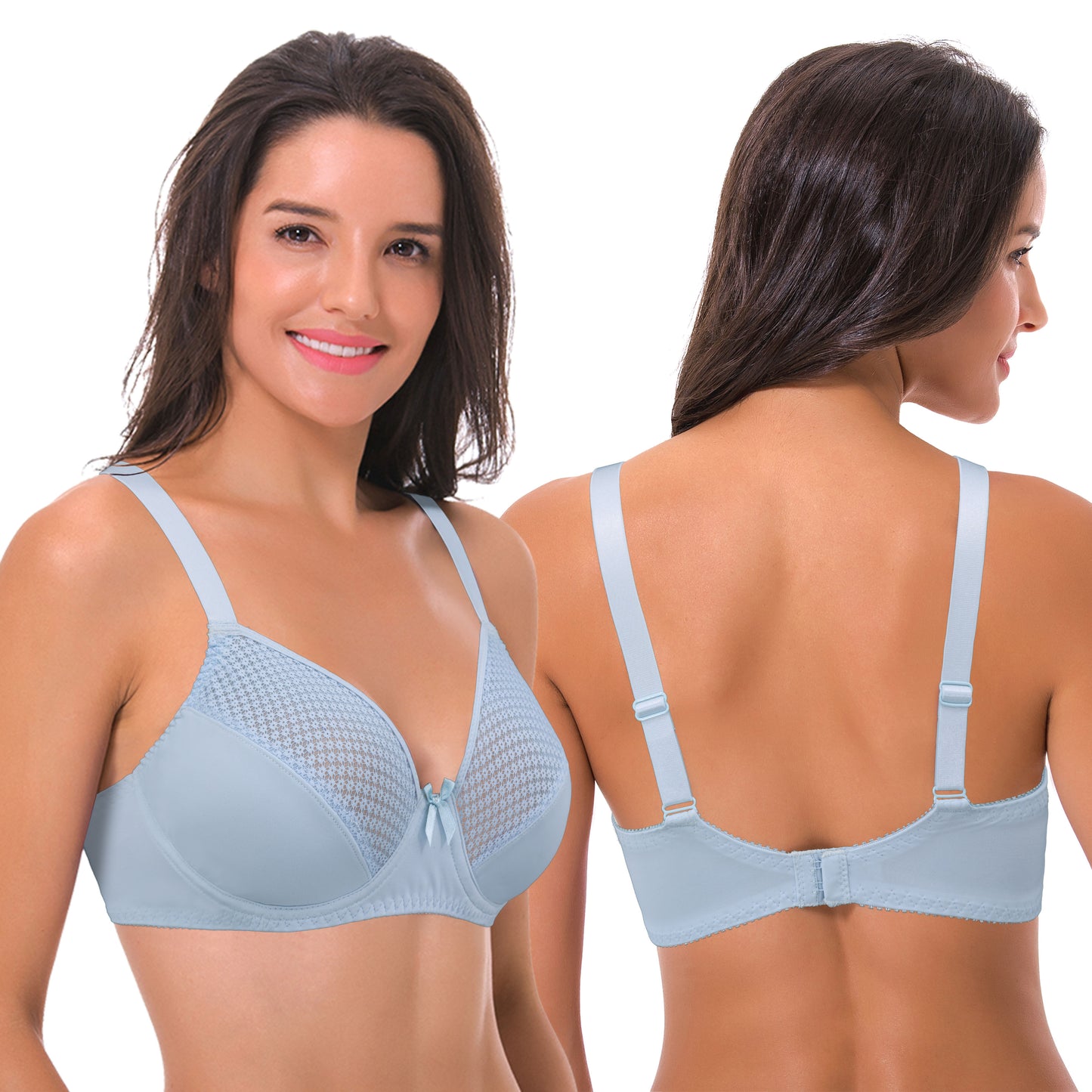 Women's Plus Size Unlined Minimizer Underwire Full Figure Bra