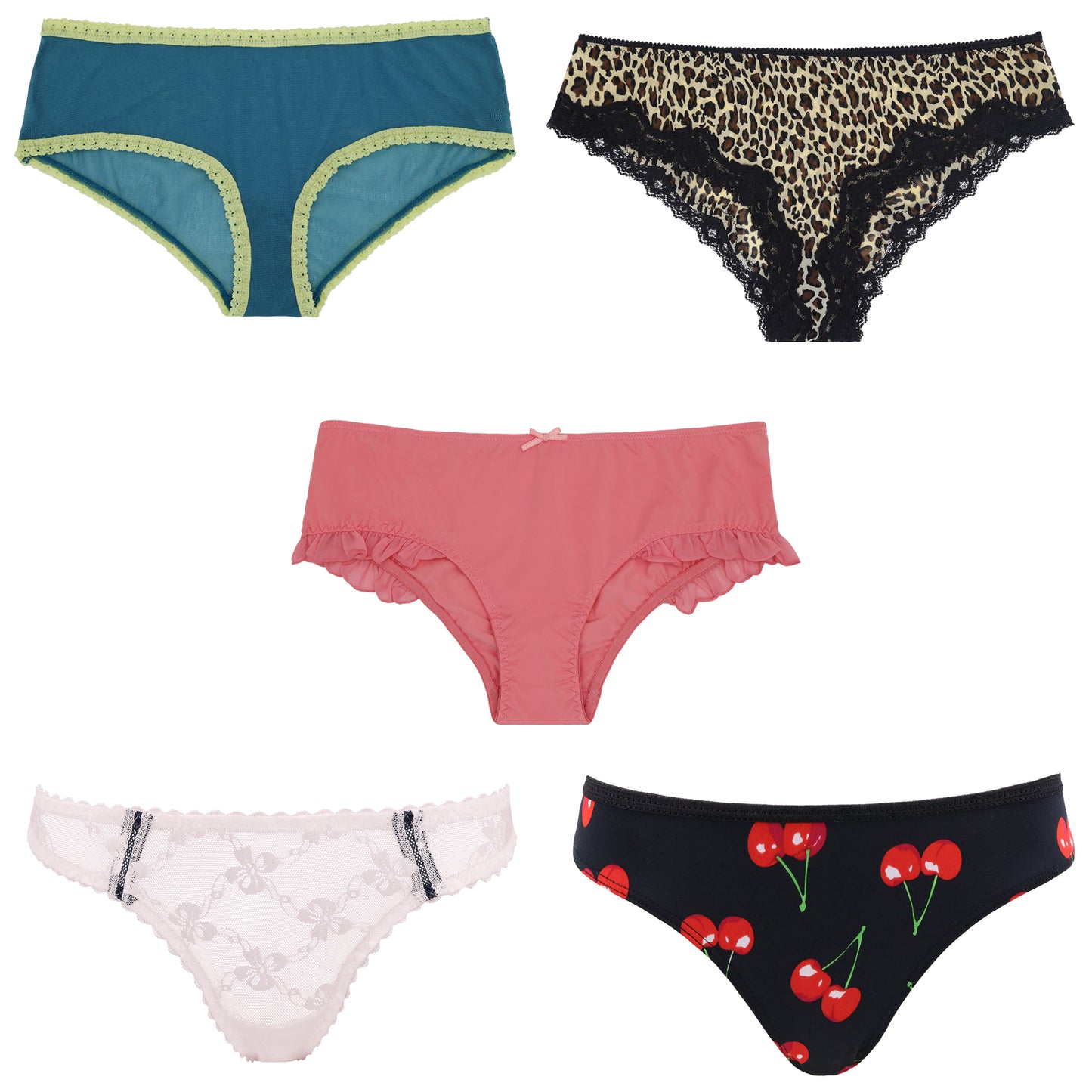 Women's Underwear Random Packs Brief Bikini Boyshort Panties