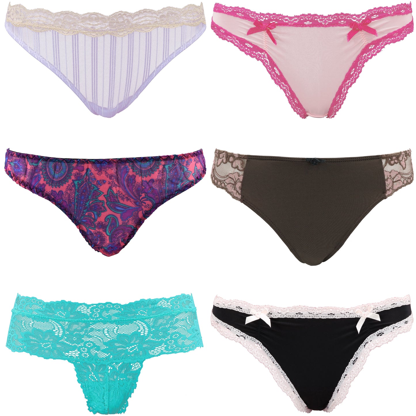 Women's Underwear Random Packs Brief Bikini Boyshort Panties