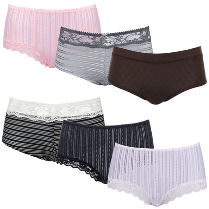 Women's Sexy Lace Bikini Hipster Briefs Panties Underwear