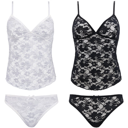 Women's Sexy Slim Fit Camisole Tank Top with Shorts Pajama Set