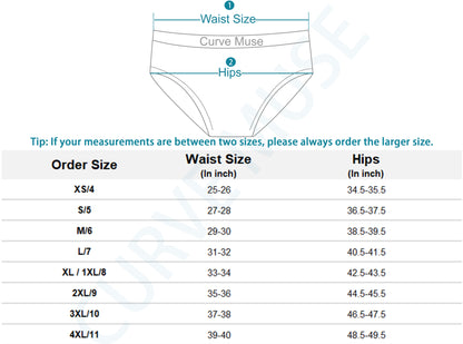 Women's Cotton Boyshorts Hipster Underwear Lace Trim Panties
