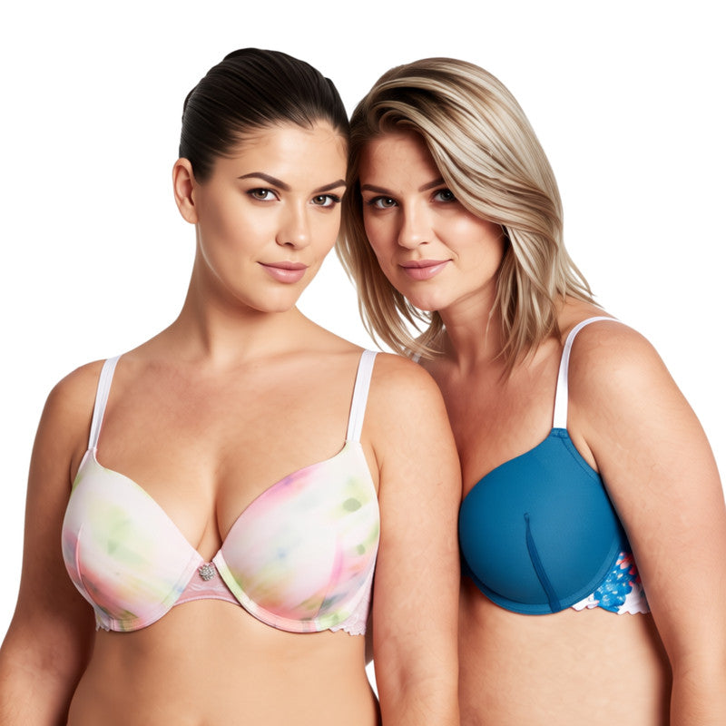 Women's Plus Size Perfect Shape Add 1 Cup Push Up Underwire Bras