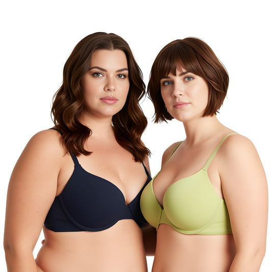 Women's Light Lift Add 1 Cup Push Up Underwire Convertible Tshirt Bra