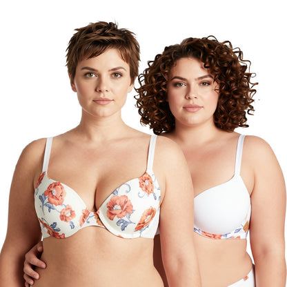 Women's Plus Size Perfect Shape Add 1 Cup Push Up Underwire Bras