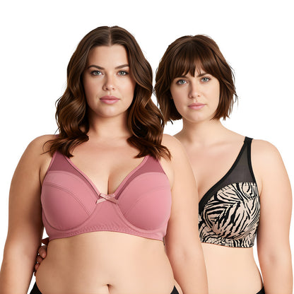 Women's Plus Size Minimizer Unlined Underwire Full Coverage Bra