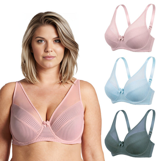 Women's Plus Size Minimizer Unlined Underwire Full Coverage Bra