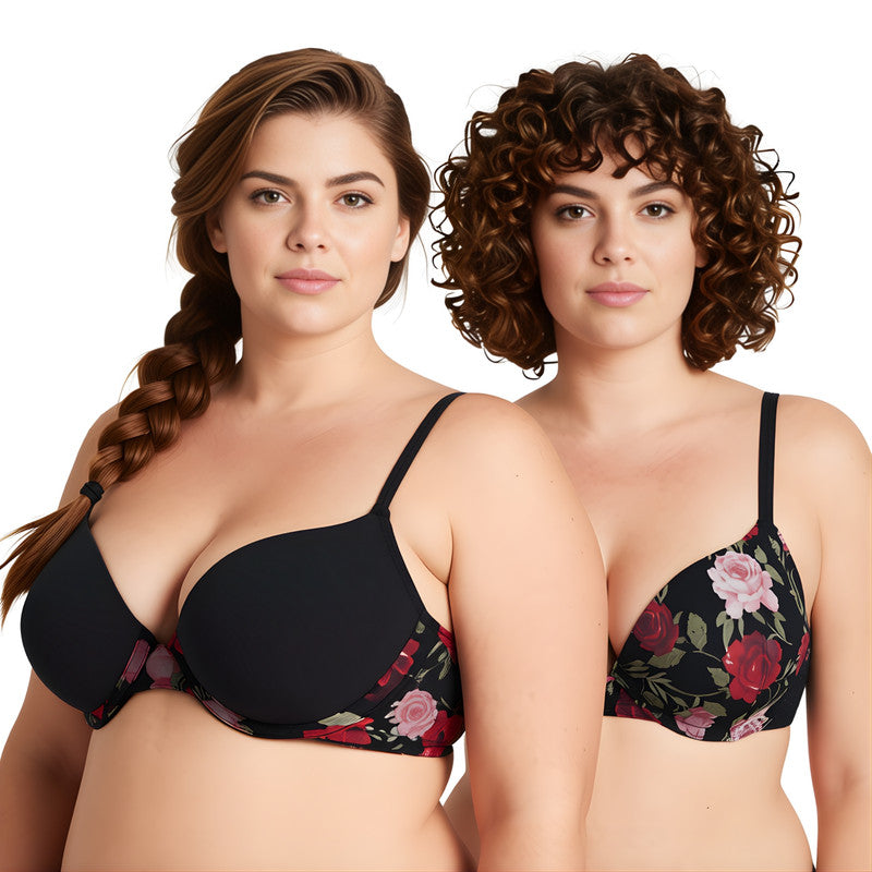Women's Plus Size Perfect Shape Add 1 Cup Push Up Underwire Bras