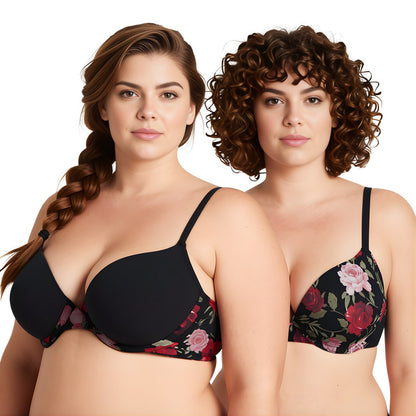 Women's Plus Size Perfect Shape Add 1 Cup Push Up Underwire Bras