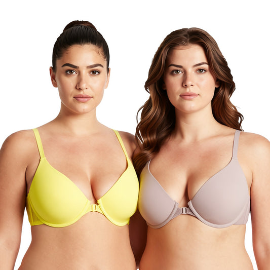 Women's Plus Size Full Coverage Underwire Front Close Bras
