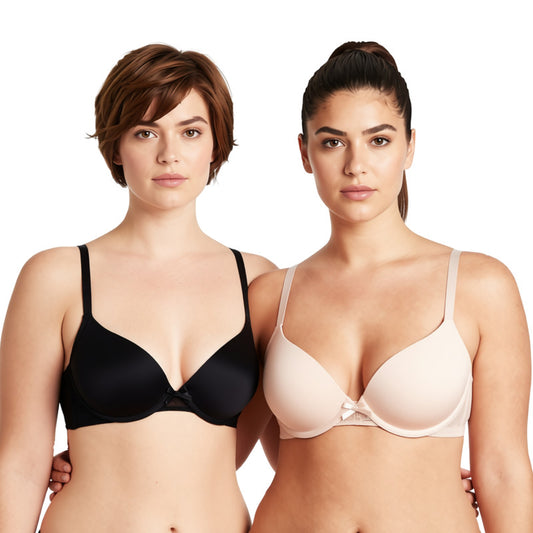 Women's Plus Size Perfect Shape Add 1 Cup Push Up Underwire Tshirt Bra