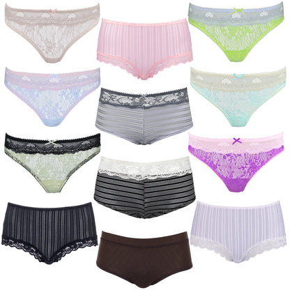 Women's Underwear Random Packs Brief Bikini Boyshort Panties