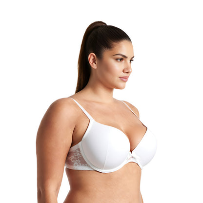 Womens Plus Size Perfect Shape Add 1 Cup Push Up Underwire Tshirt Bra