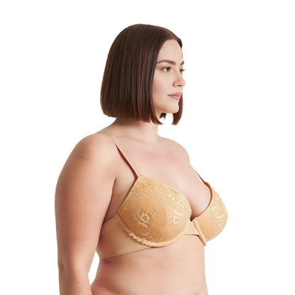 Women's Plus Size Add 1 and a half Cup Push Up Underwire Lace Bras