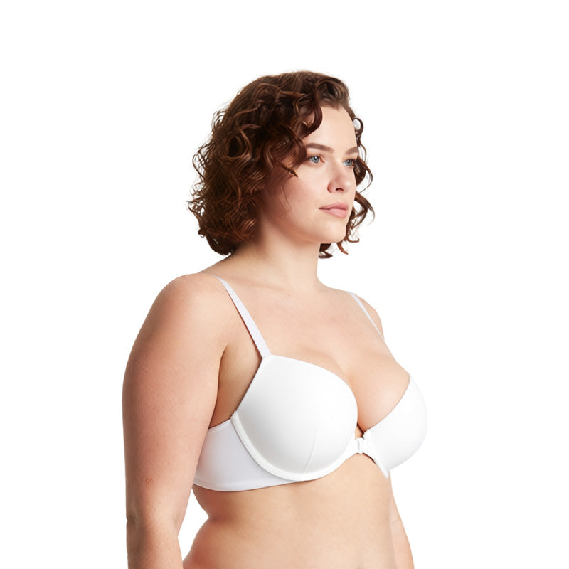 Women's Push Up Add 1 and a half Cup Underwire Halter Front Close Bras