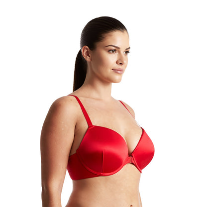 Women's Push Up Add 1 and a half Cup Underwire Halter Front Close Bras