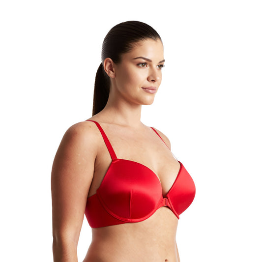 Women's Push Up Add 1 and a half Cup Underwire Halter Front Close Bras