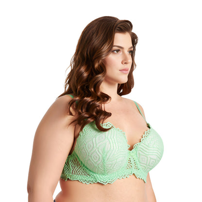 Women's Plus Size Push Up Add 1 Cup Underwire Perfect Shape Lace Bras
