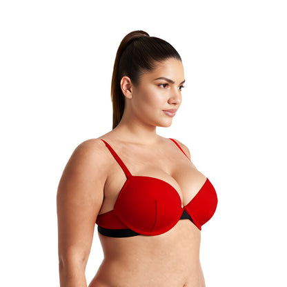 Women's Plus Size Add 1 and a half Cup Push Up Underwire Lace Bras