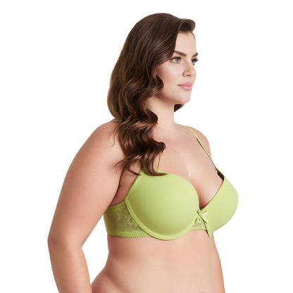 Women's Plus Size Perfect Shape Add 1 Cup Push Up Underwire Tshirt Bra