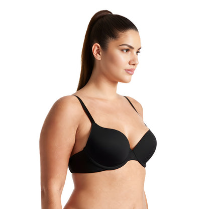 Women's Light Lift Add 1 Cup Push Up Underwire Convertible Tshirt Bra
