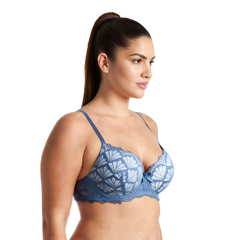 Women's Plus Size Push Up Add 1 Cup Underwire Perfect Shape Lace Bras