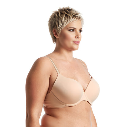 Women's Light Lift Add 1 Cup Push Up Underwire Convertible Tshirt Bra