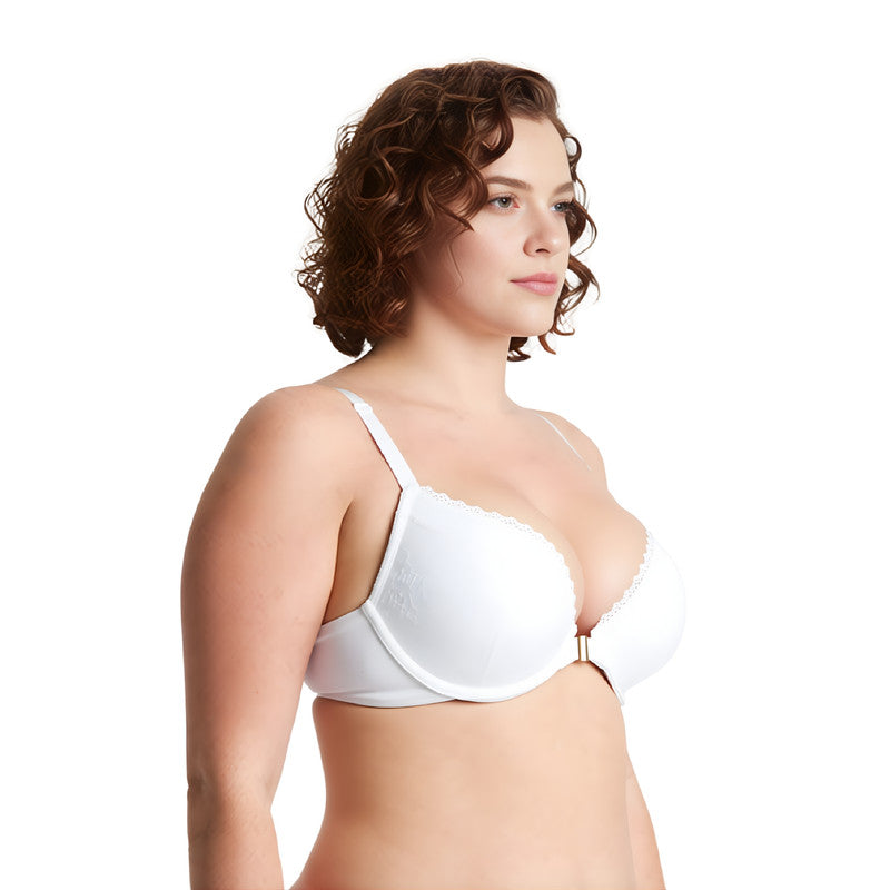Women's Plus Size Add 1 Cup Push Up Underwire Halter Front Close Bras