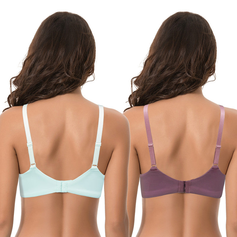 Women’s Plus Size Underwire Unlined Full Coverage Embroidery Lace Bra