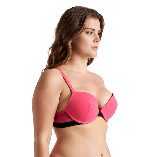 Women's Plus Size Add 1 and a half Cup Push Up Underwire Lace Bras