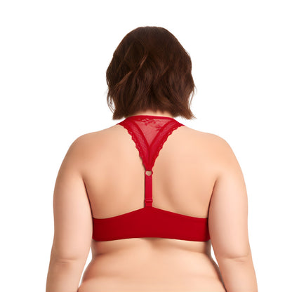 Women's Plus Size Add 1 Cup Push Up Underwire Halter Front Close Bras