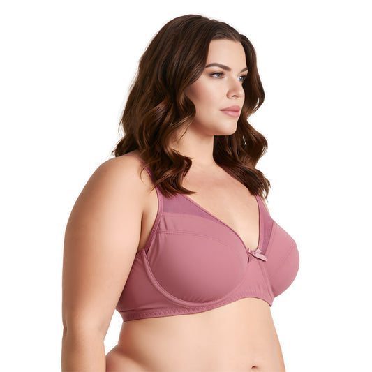 Women's Plus Size Minimizer Unlined Underwire Full Coverage Bra
