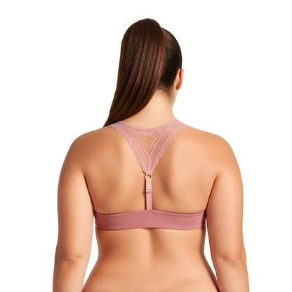 Women's Plus Size Add 1 Cup Push Up Underwire Halter Front Close Bras