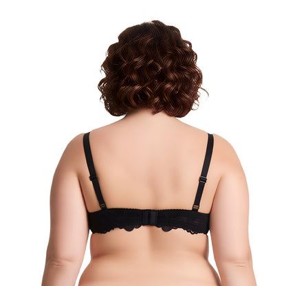 Women's Plus Size Push Up Add 1 Cup Underwire Perfect Shape Lace Bras