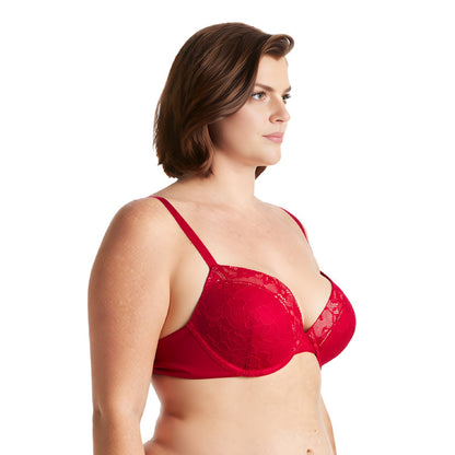 Women's Plus Size Add 1 and a half Cup Push Up Underwire Lace Bras