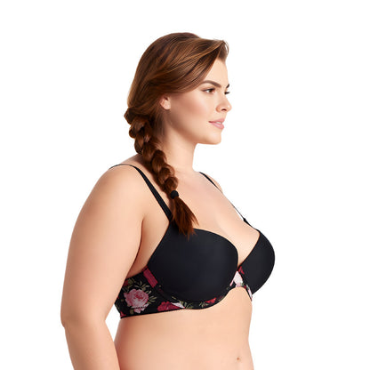 Women's Plus Size Perfect Shape Add 1 Cup Push Up Underwire Bras