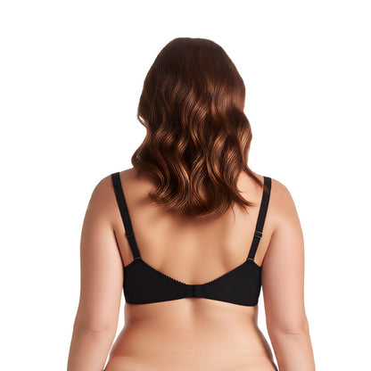 Women's Plus Size Minimizer Underwire Bra With Lace Embroidery