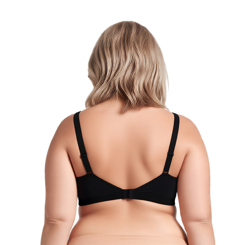 Women's Plus Size Minimizer Lace Full Coverage Unlined Wireless Bra